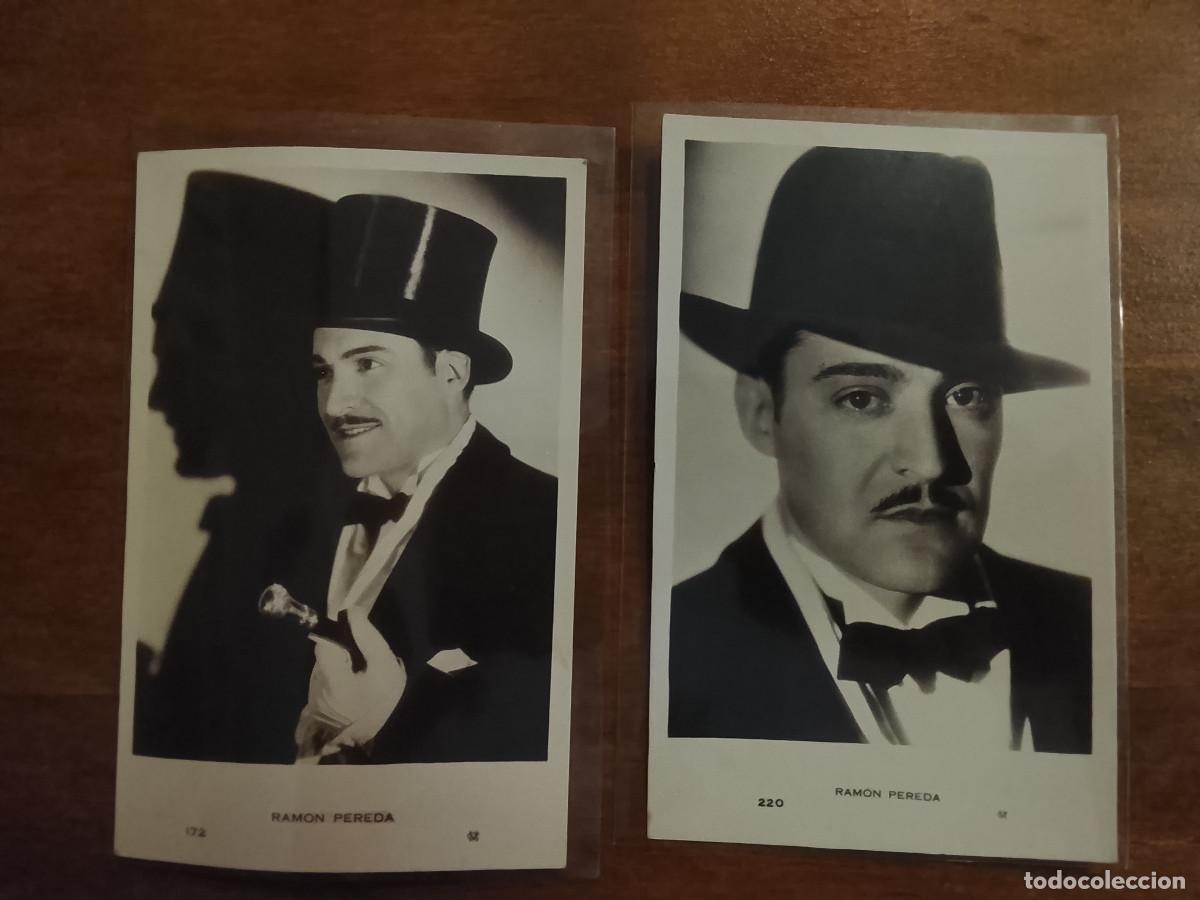 Cine: Lote de 2 postales de Ram&oacute;n Pereda