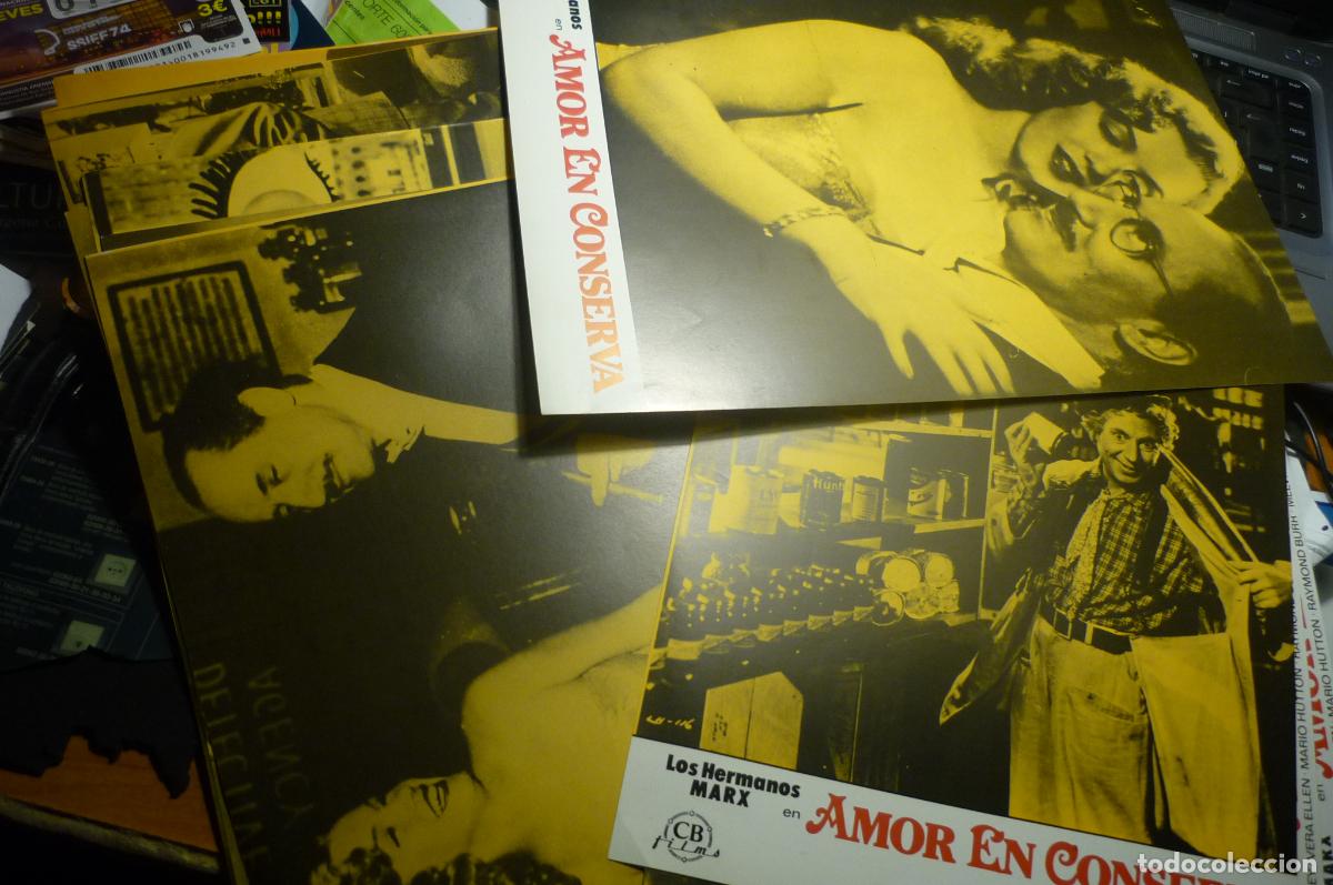 Cine: lote 10 fotocromos amor en conserva hnos,mark