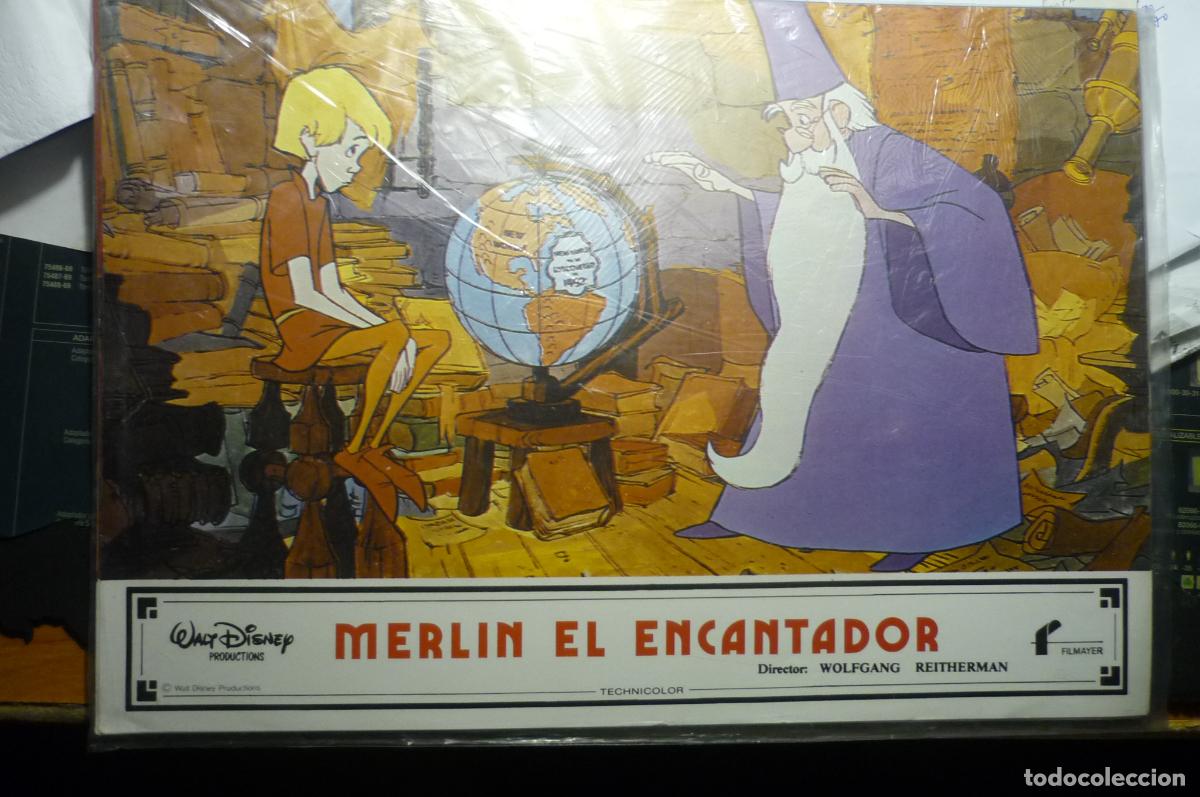 Cine: juego completo fotocromos merlin el encantador disney