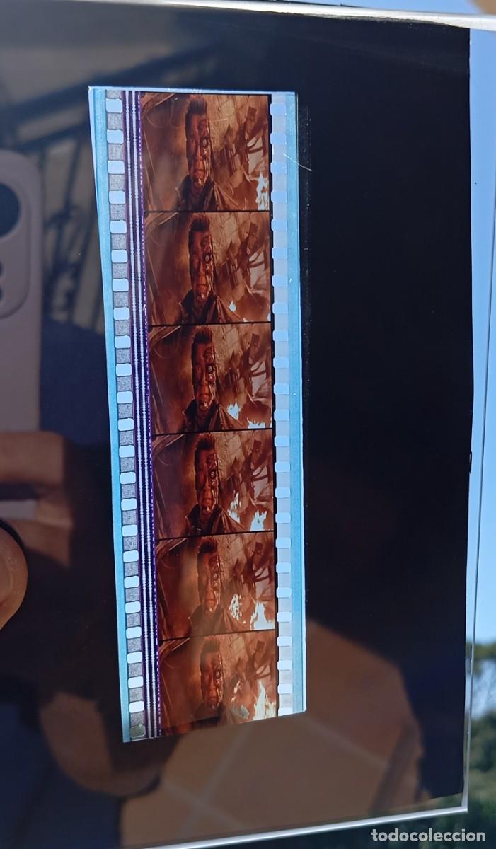 Cine: Tira 35mm Original Terminator 3 - Schwarzenegger Cara Quemada - 6 fotogramas + Marco