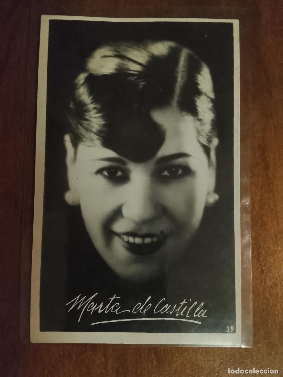 Cine: Postal de la actriz Marta de Castilla