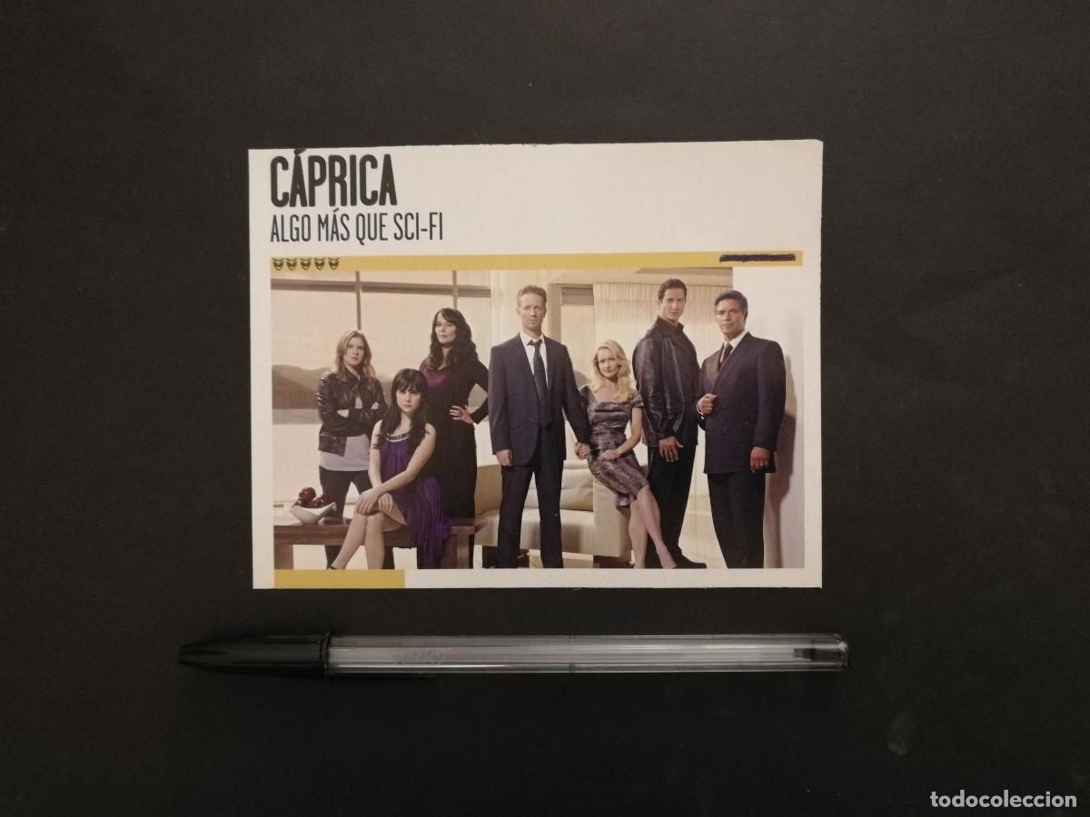 Cine: TARJETA ACARTONADA -9*13- BATTLESTAR GALACTICA CAPRICA - ESTRELLA DE COMBATE - CIENCIA FICCIO