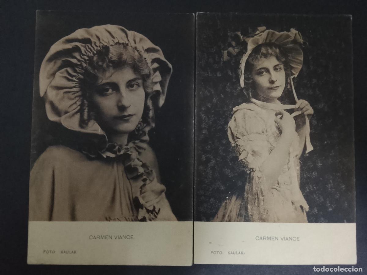 Cine: Lote de 2 postales de Carmen Viance