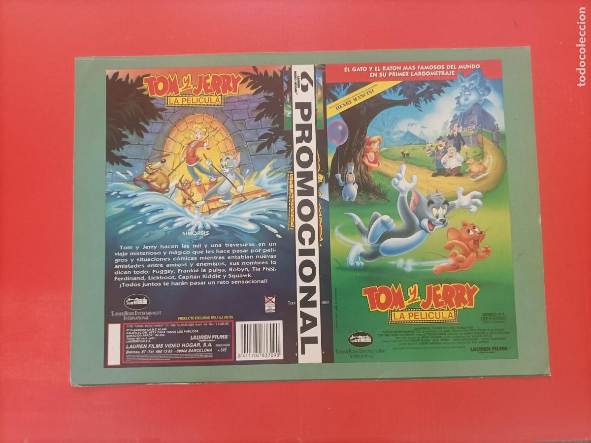 Cine: CARATULA Y FICHA DE LA PEL&Iacute;CULA, TOM Y JERRY LA PEL&Iacute;CULA. EST&Aacute; NUEVA.