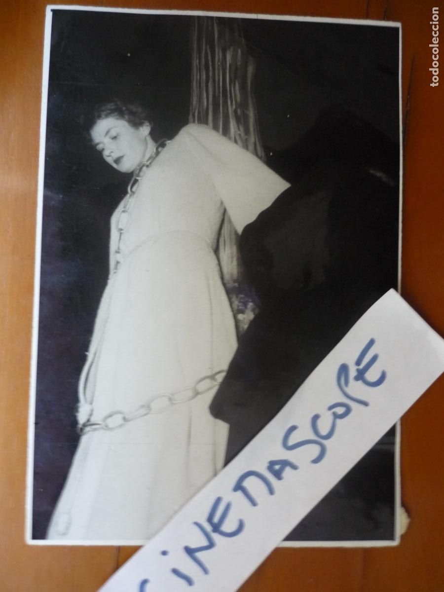 Cine: ingrid bergman - foto b/n original - ensayo de juana de arco opera