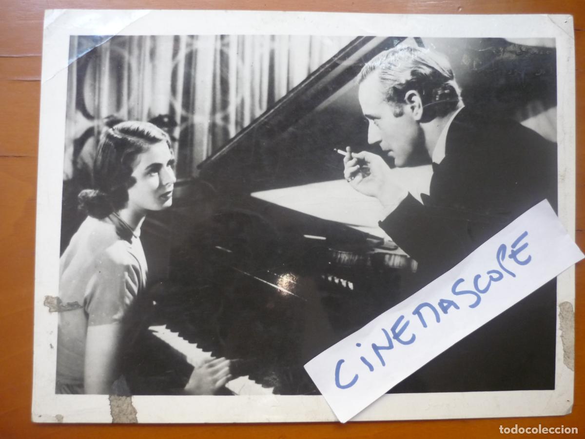 Cine: ingrid bergman - foto b/n original - leslie howard - intermezzo
