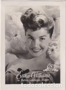 Cine: Esther Williams de MGM. A&ntilde;os 50. Al dorso: Publicidad Rollfilm 2 de infonal. Foto Postal (9x6 c.) Im