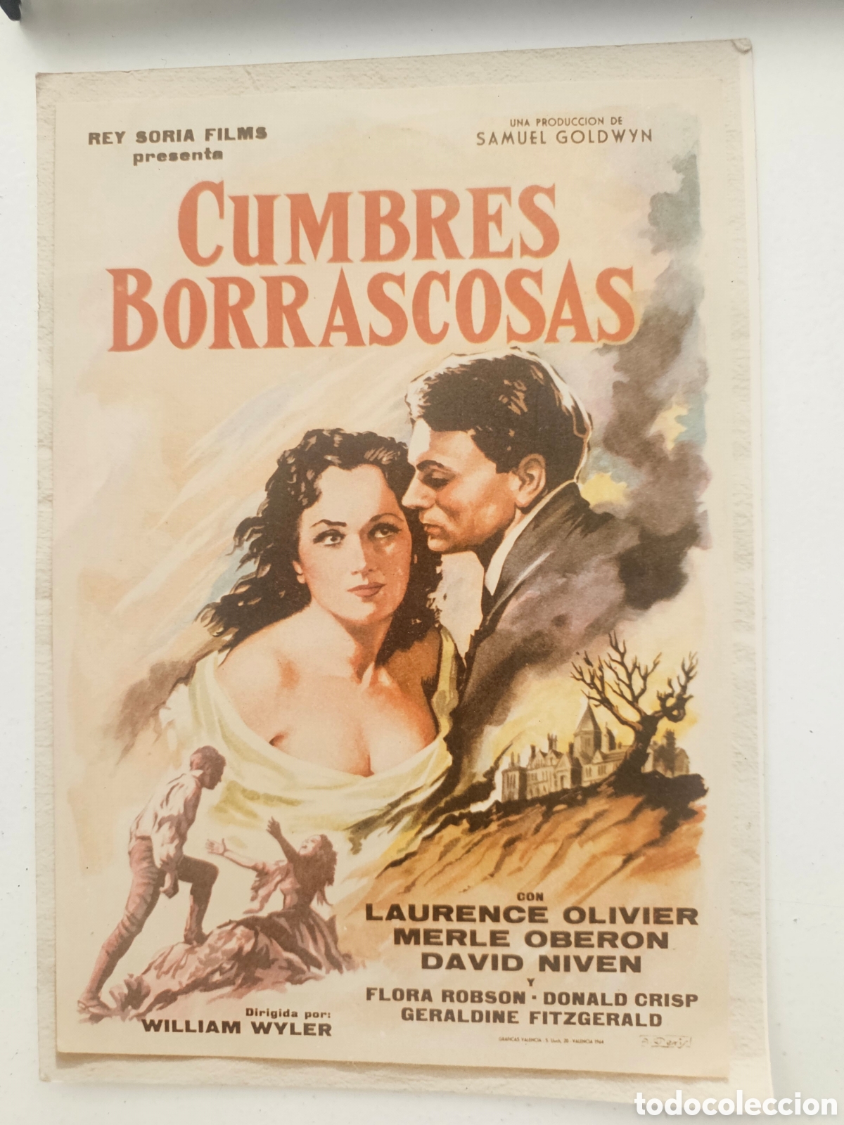 Cine: Fotocromo / Gu&iacute;a de Mano Cine Cl&aacute;sico &rdquo;Cumbres Borrascosas&rdquo; (1939)