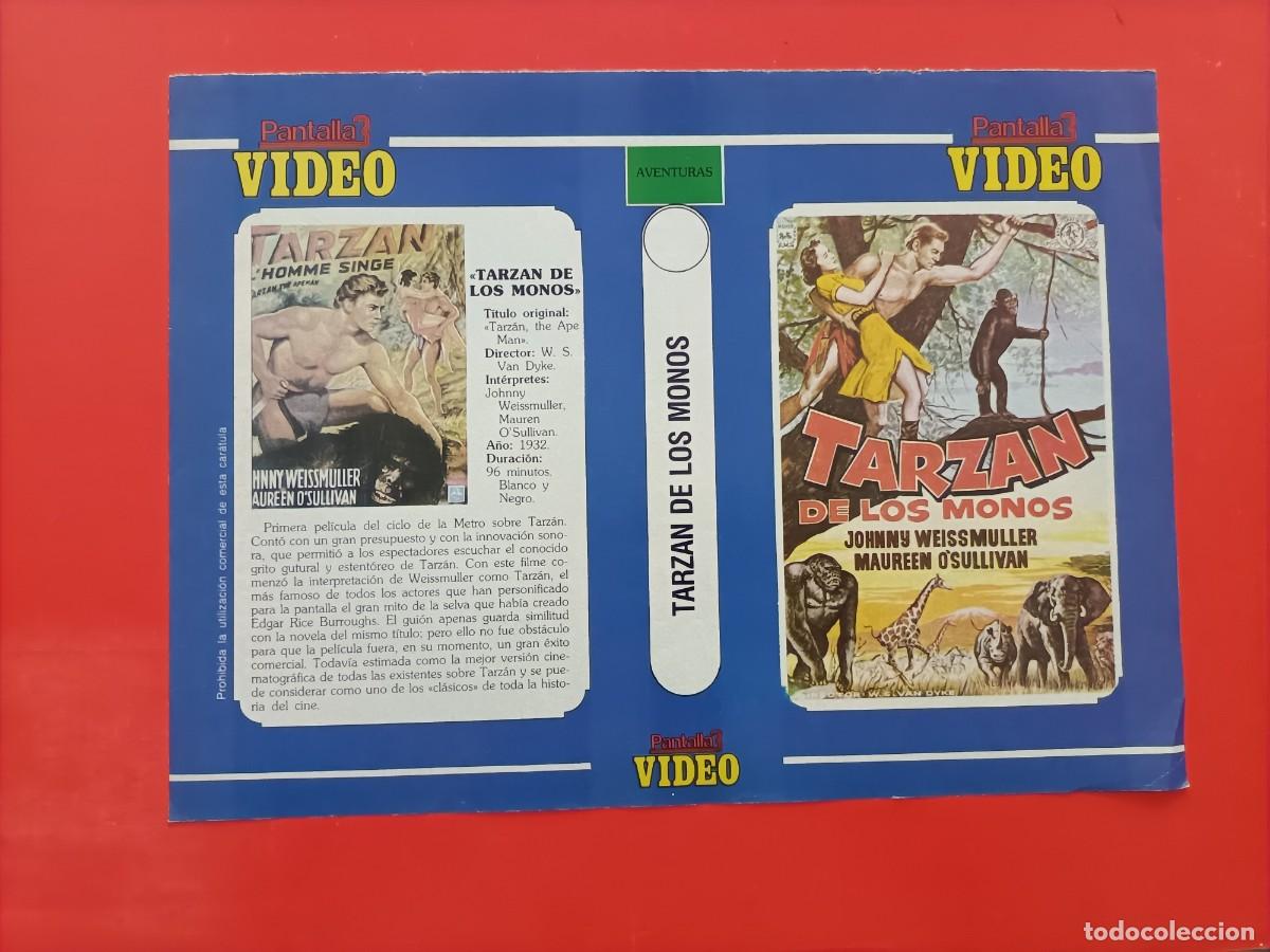 Cine: CARATULA TARZAN DE LOS MONOS, 1932 JOHNNY WEISSMULLER, DE PANTALLA 3 VIDEO.