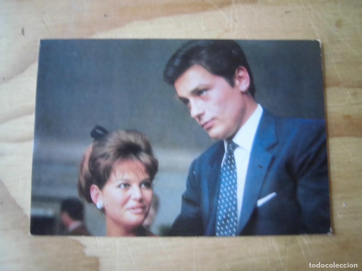 Cine: ANTIGUA POSTAL ALAIN DELON CLAUDIA CARDINALE OSCARCOLOR