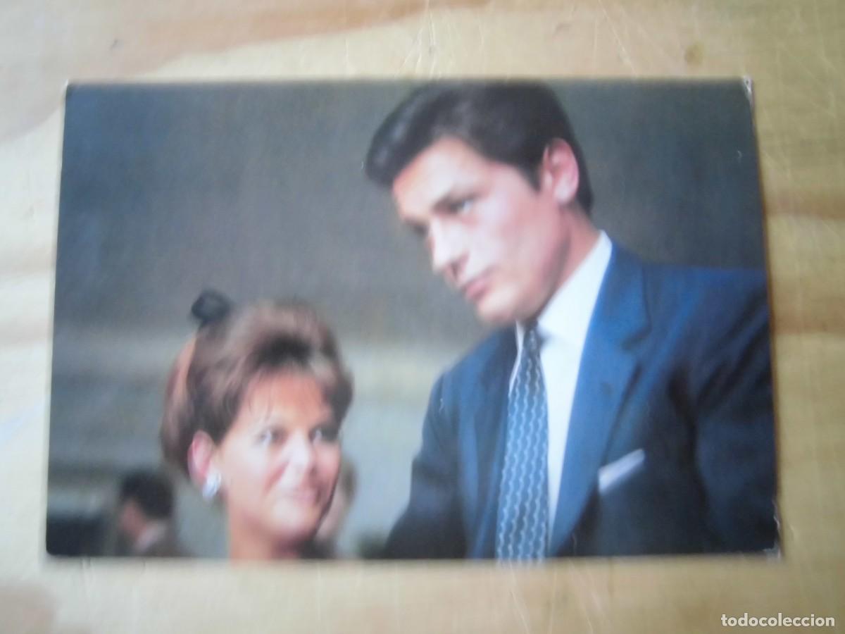 Cine: ANTIGUA POSTAL ALAIN DELON CLAUDIA CARDINALE OSCARCOLOR