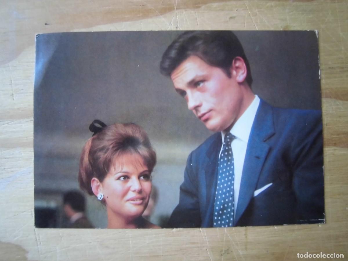 Cine: ANTIGUA POSTAL ALAIN DELON CLAUDIA CARDINALE OSCARCOLOR