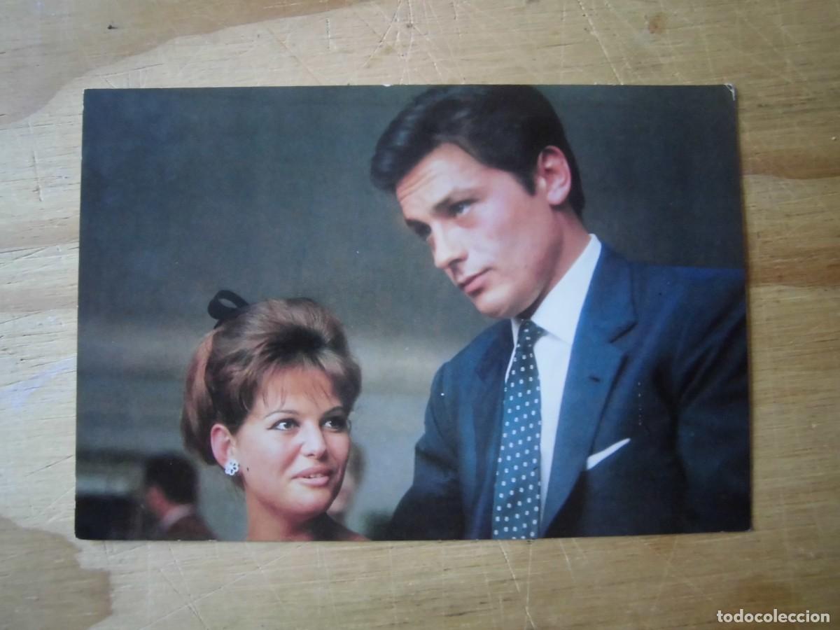 Cine: ANTIGUA POSTAL ALAIN DELON CLAUDIA CARDINALE OSCARCOLOR