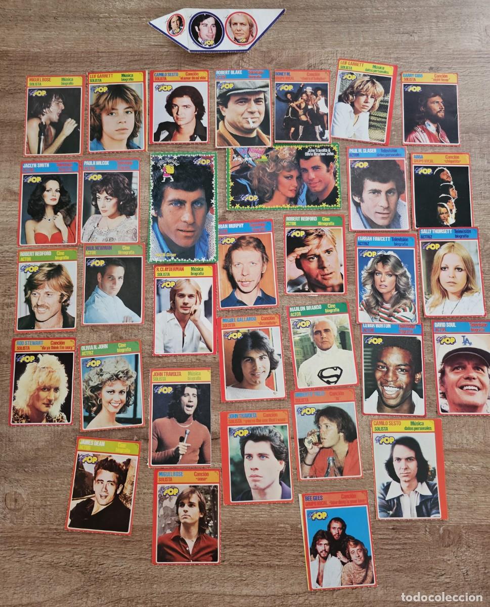 Cine: SUPER POP REVISTA - LOTE DE 35 CROMOS FICHA COLECCION FICHAS FAMOSOS