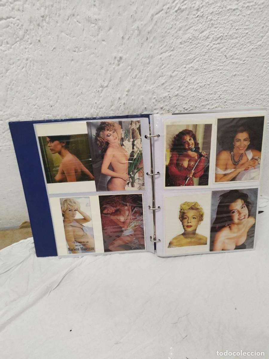 Cine: Carpesano con aprox. 48 fotos de revistas, de actrices, cantantes. Famosas nacionales internacionale