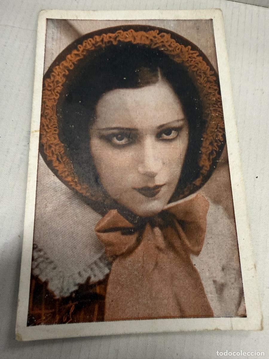 Cine: Antigua Tarjeta Postal de la acteiz Raquel Meller. Violetas Imperiales