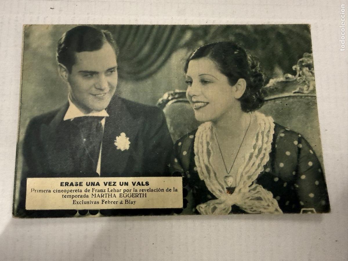 Cine: Antigua Tarjeta Postal de la pelicula Erase una vez un vals