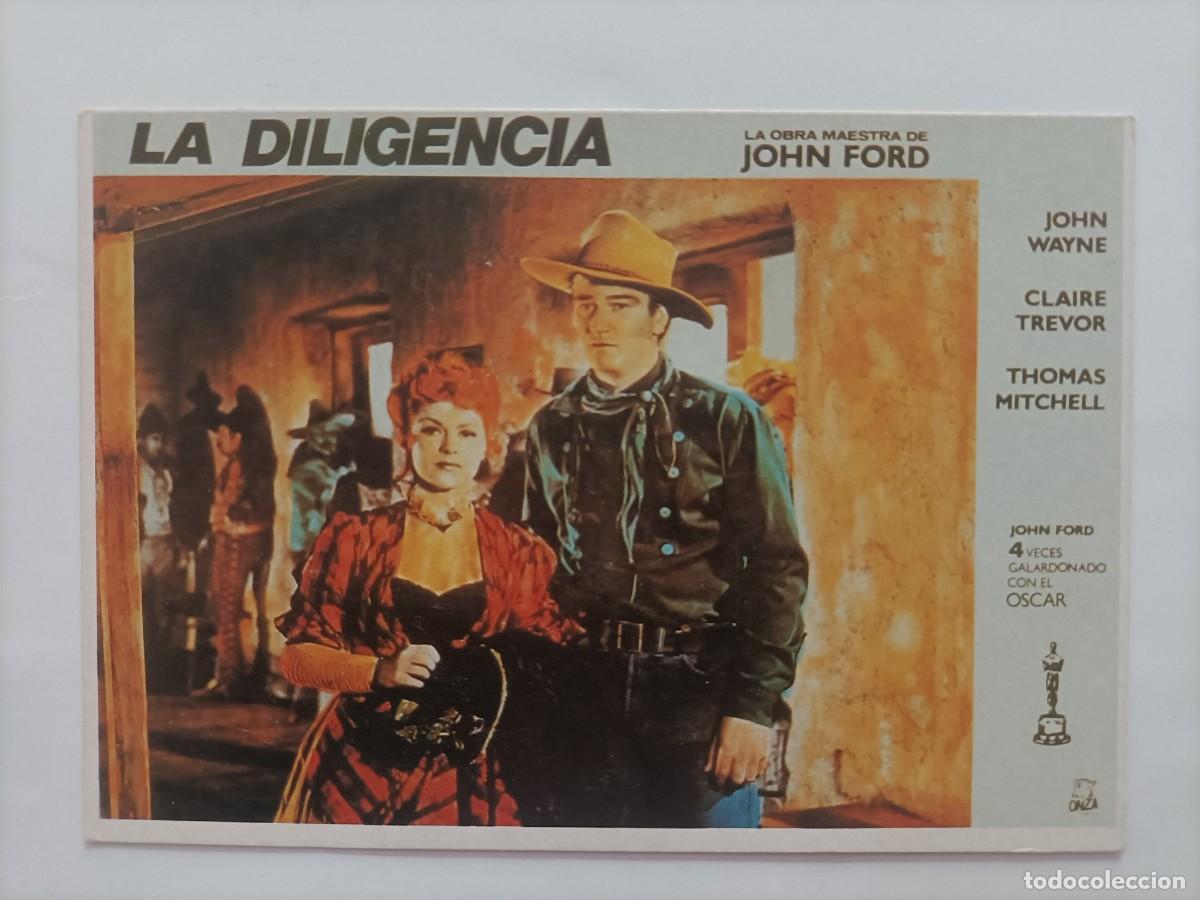 Cine: POSTAL JOHN WAYNE EN LA PEL&Iacute;CULA LA DILIGENCIA. DE JOHN FORD 1939.