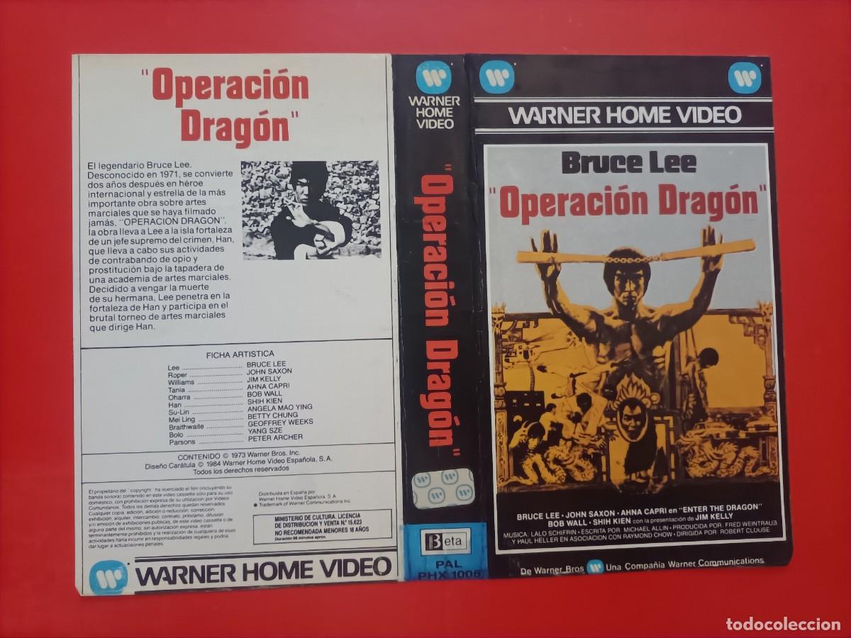 Cine: CARATULA BRUCE LEE, OPERACI&Oacute;N DRAG&Oacute;N. LA ORIGINAL DE LA PRIMERA EDICI&Oacute;N.