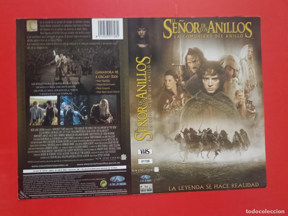 Cine: CARATULA EL SE&Ntilde;OR DE LOS ANILLOS, LA COMUNIDAD DEL ANILLO. LA ORIGINAL