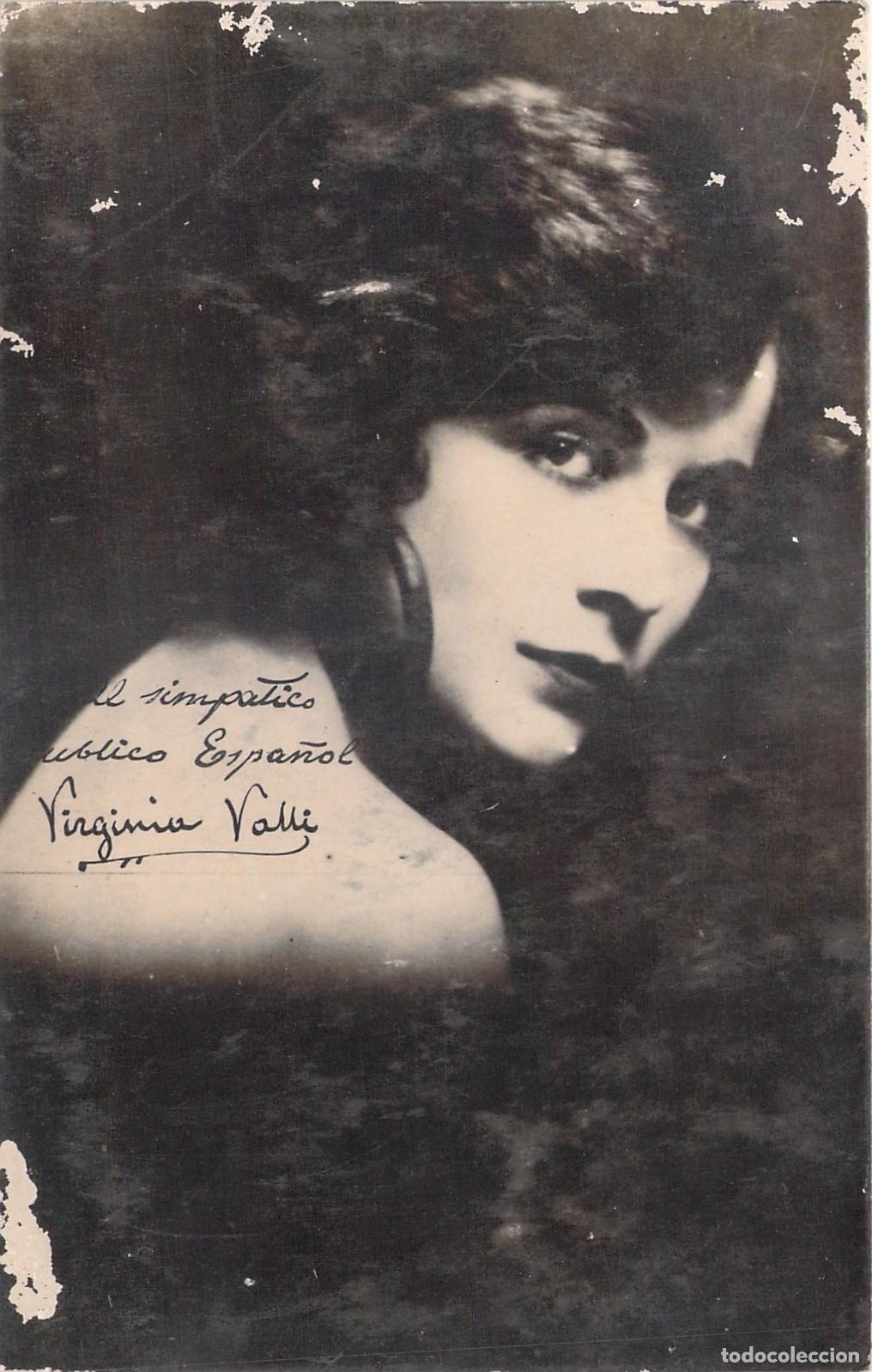 Cine: Postal de la actriz Virginia Valli retrato