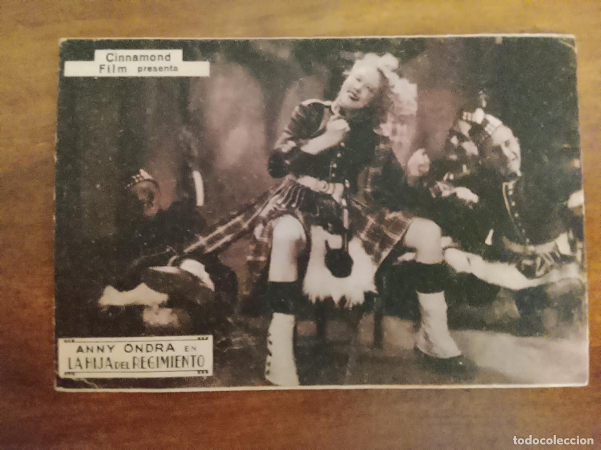 Cine: Postal de la actriz Anny Ondra en la pel&iacute;cula La hija del regimiento (Teatro Guimer&aacute;)