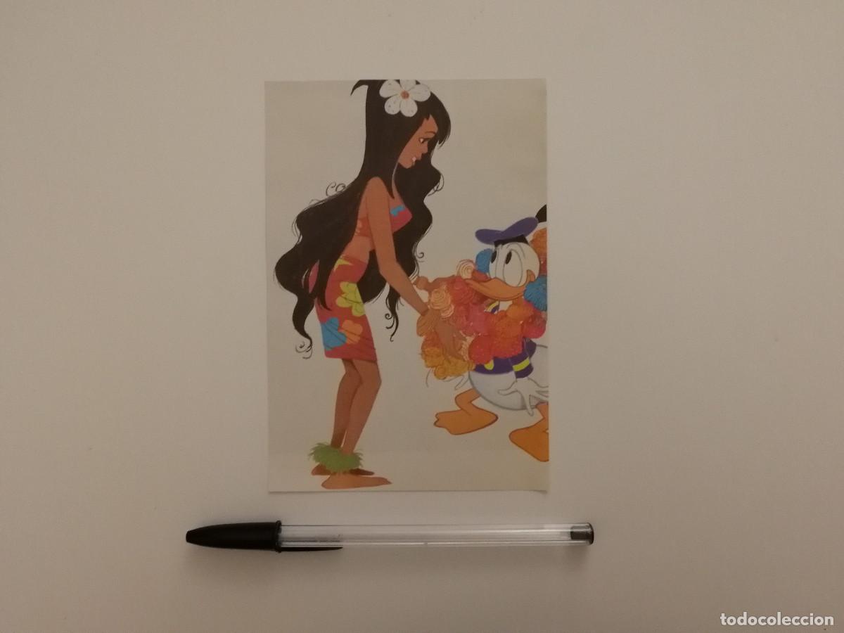 Cine: TARJETA ACARTONADA -10*15- PATO DONALD CON BAILARINA - WALT DISNEY