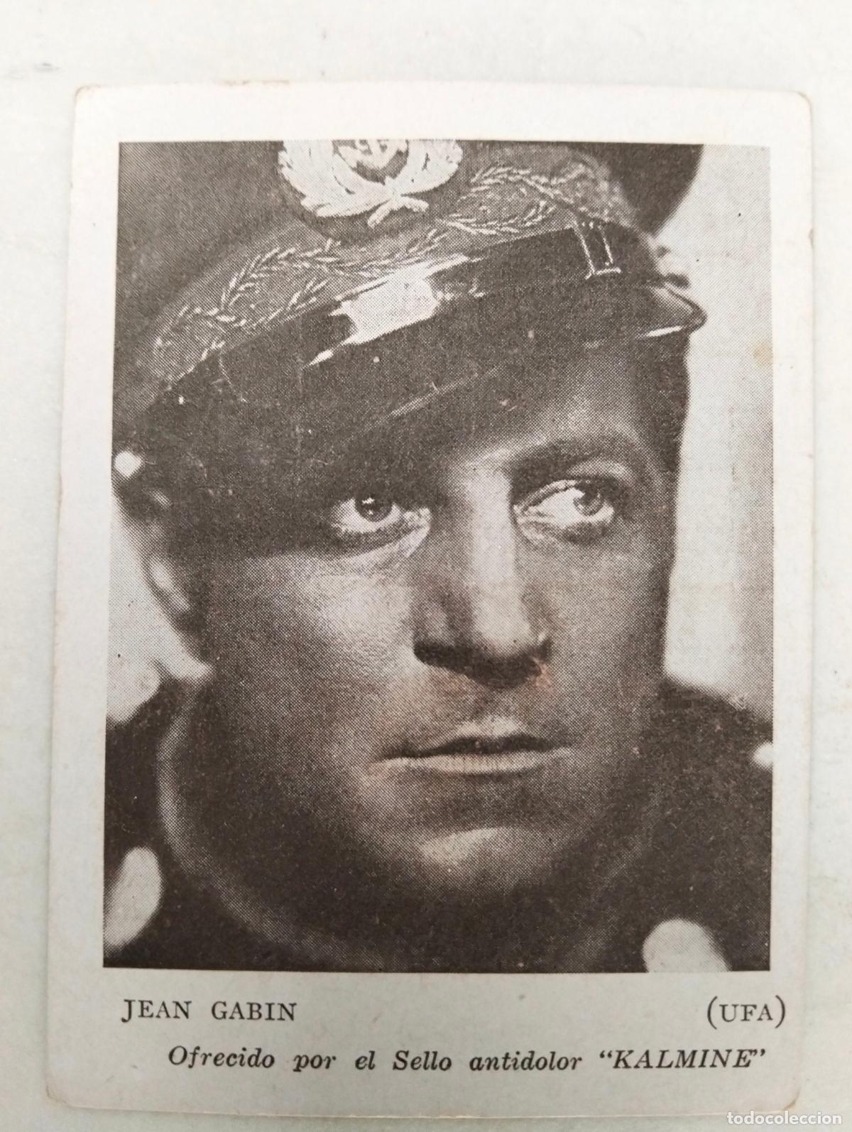 Cine: ACTOR JEAN GABIN, ANTIGUA TARJETA PUBLICIDAD, KALMINE, CONTROL DE PESO