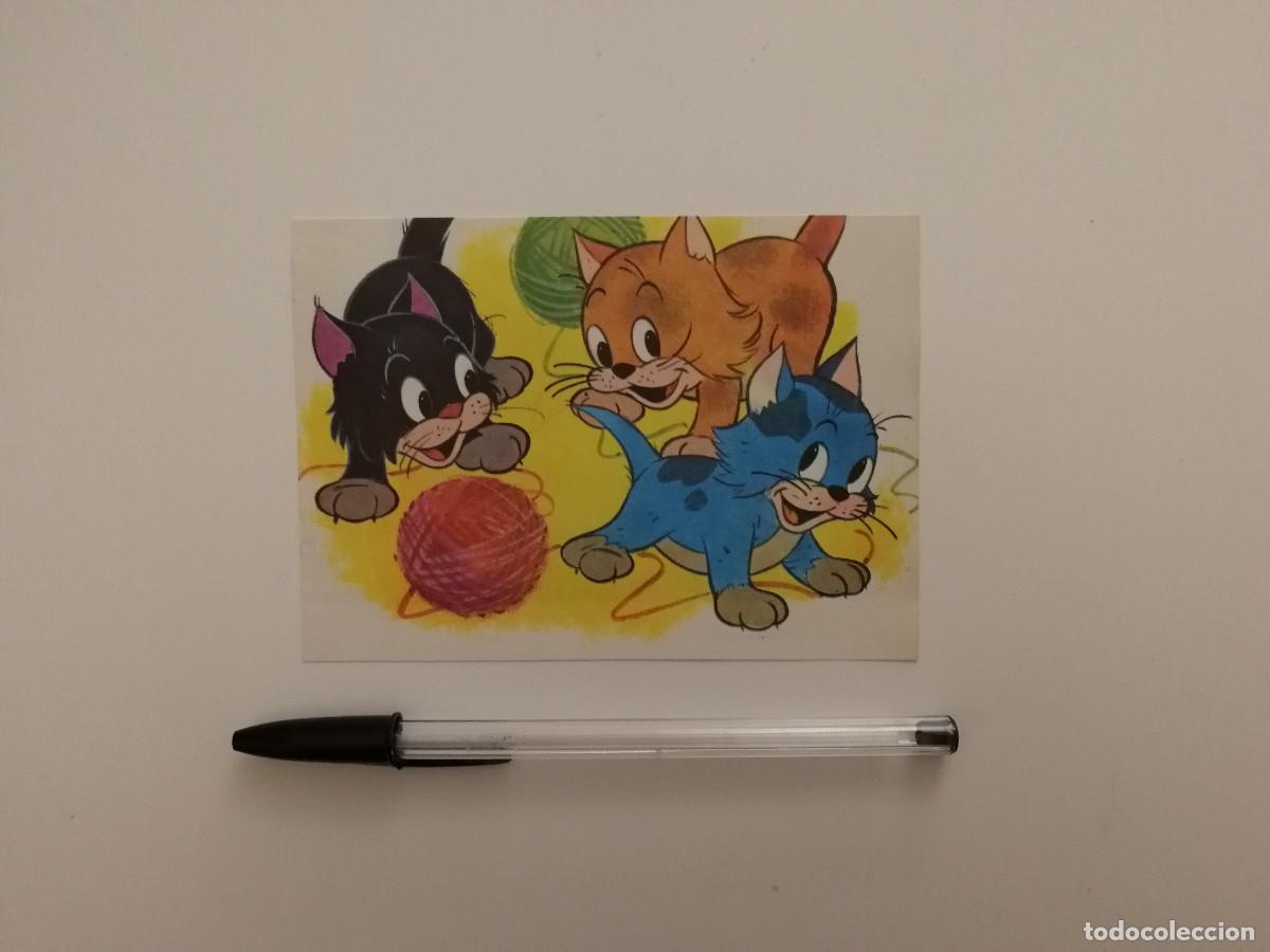 Cine: TARJETA ACARTONADA -10*15- Los tres gatitos hu&eacute;rfanos - WALT DISNEY