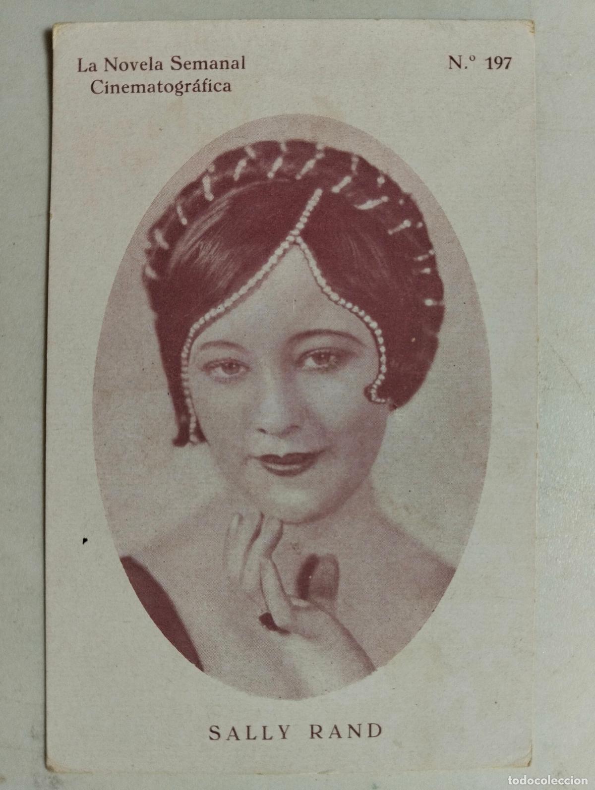 Cine: ACTRIZ SALLY RAND, LA NOVELA SEMANAL CINEMATOGRAFICA, N&ordm; 197