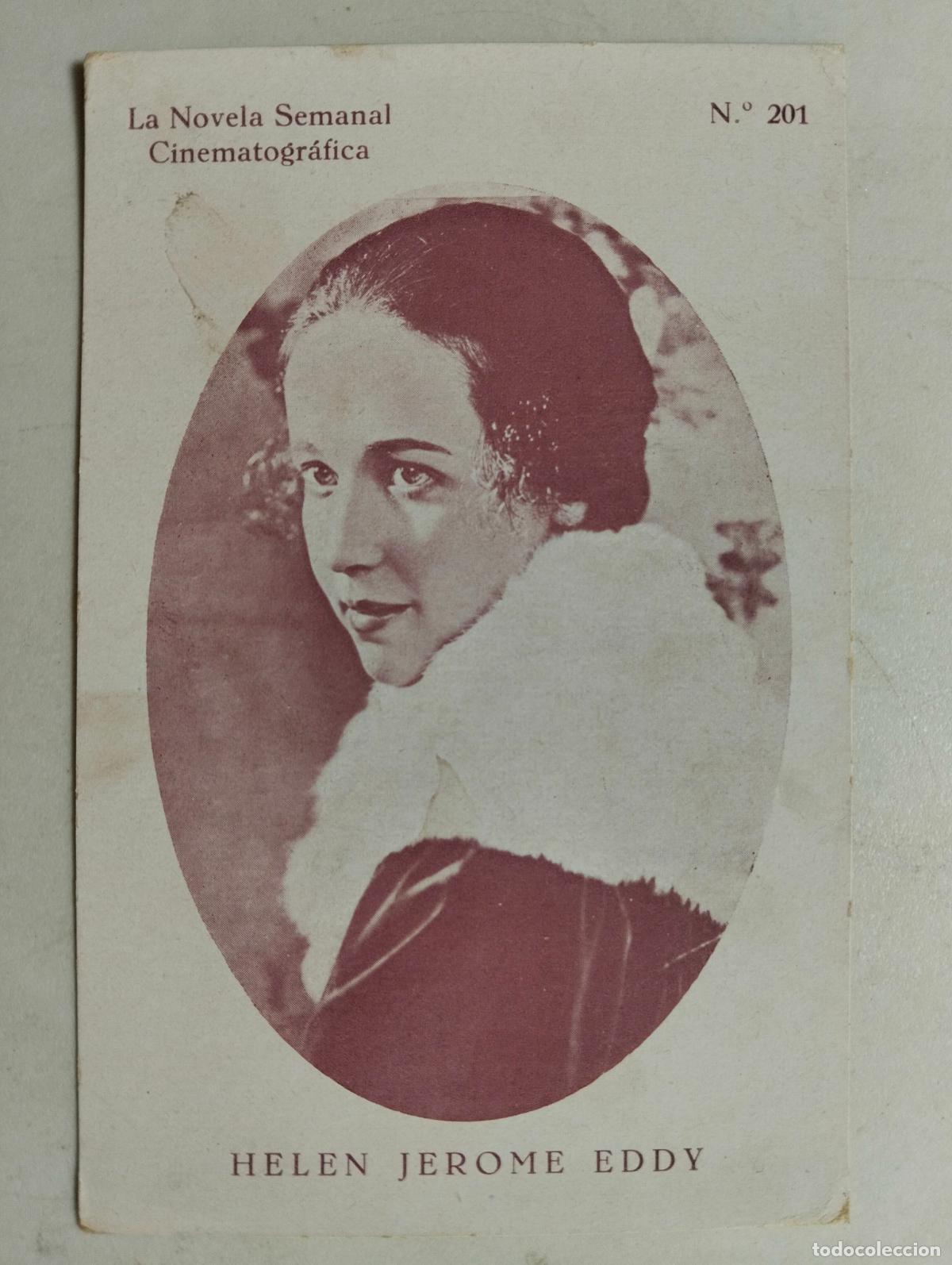 Cine: ACTRIZ HELEN JEROME EDDY, LA NOVELA SEMANAL CINEMATOGRAFICA, N&ordm; 201