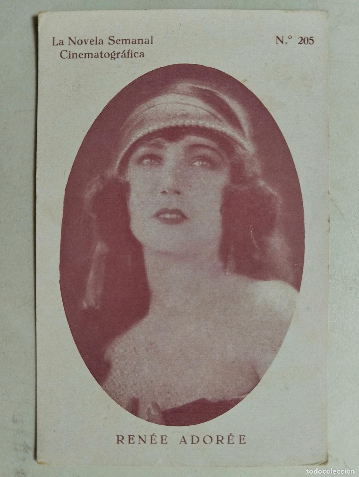 Cine: ACTRIZ RENEE ADOREE, LA NOVELA SEMANAL CINEMATOGRAFICA, N&ordm; 205