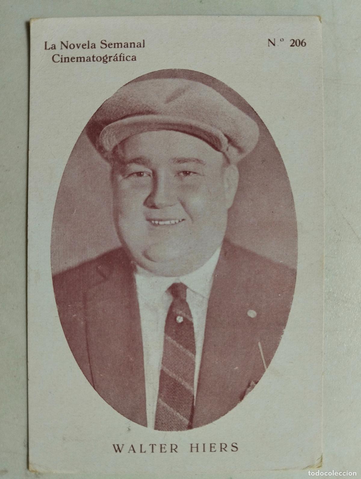 Cine: ACTOR WALTER HIERS, LA NOVELA SEMANAL CINEMATOGRAFICA, N&ordm; 206