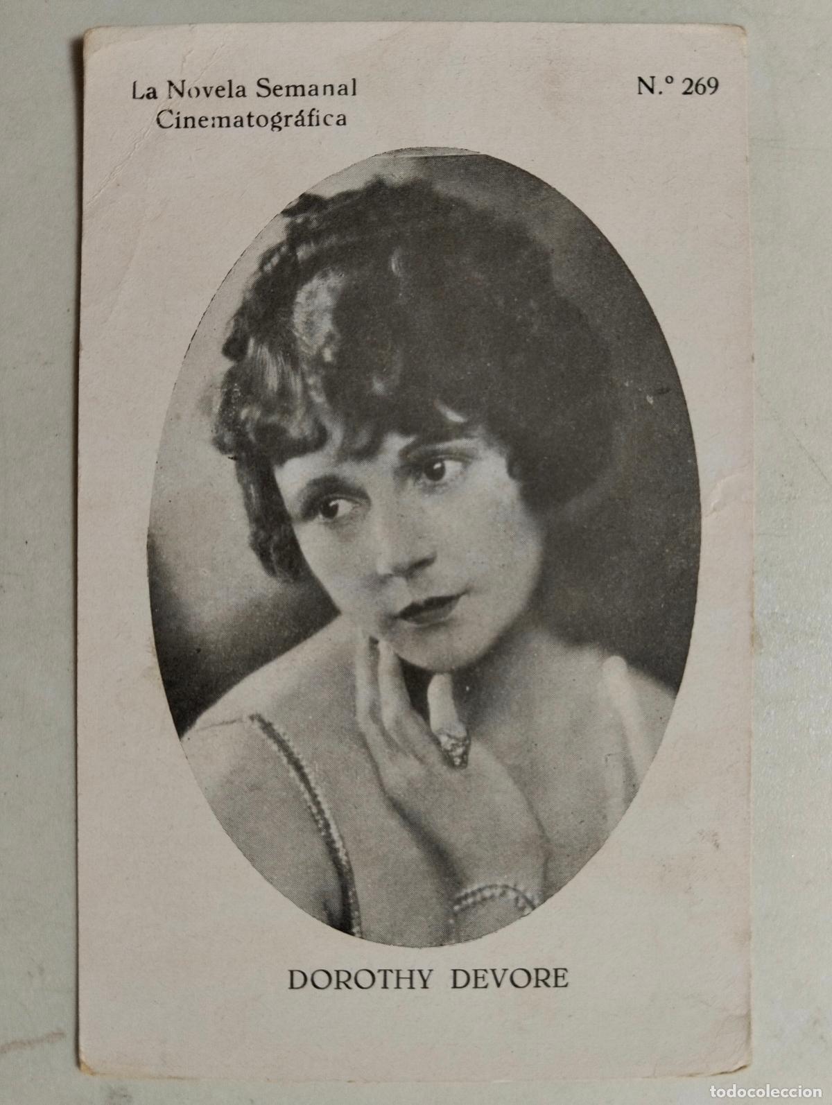 Cine: ACTRIZ DOROTHY DEVORE, LA NOVELA SEMANAL CINEMATOGRAFICA, N&ordm; 269