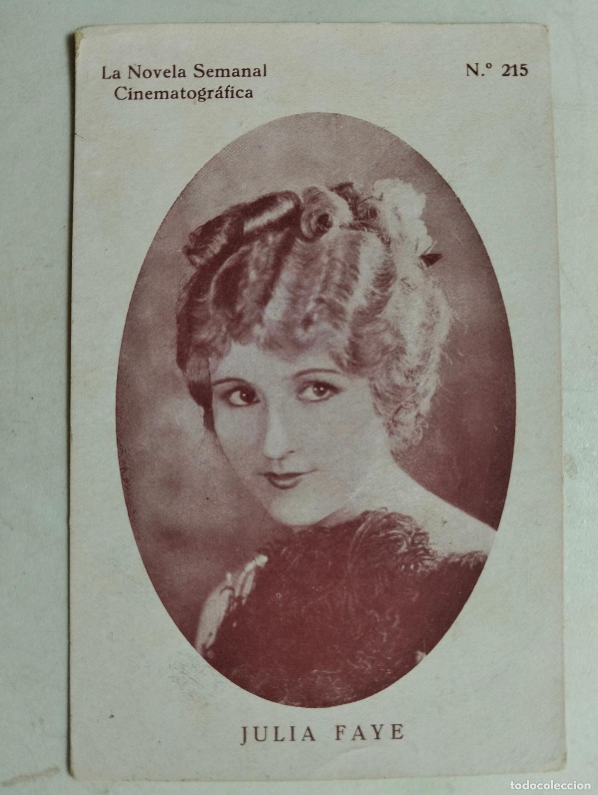 Cine: ACTRIZ JULIA FAYE, LA NOVELA SEMANAL CINEMATOGRAFICA, N&ordm; 215