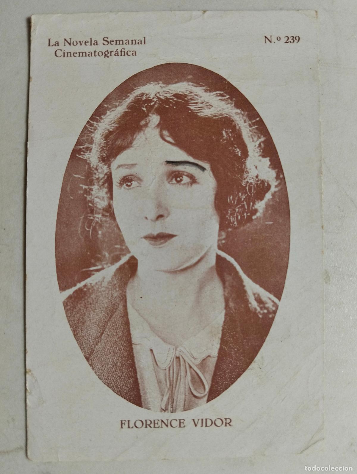 Cinema: ACTRIZ FLORENCE VIDOR, LA NOVELA SEMANAL CINEMATOGRAFICA, N&ordm; 239