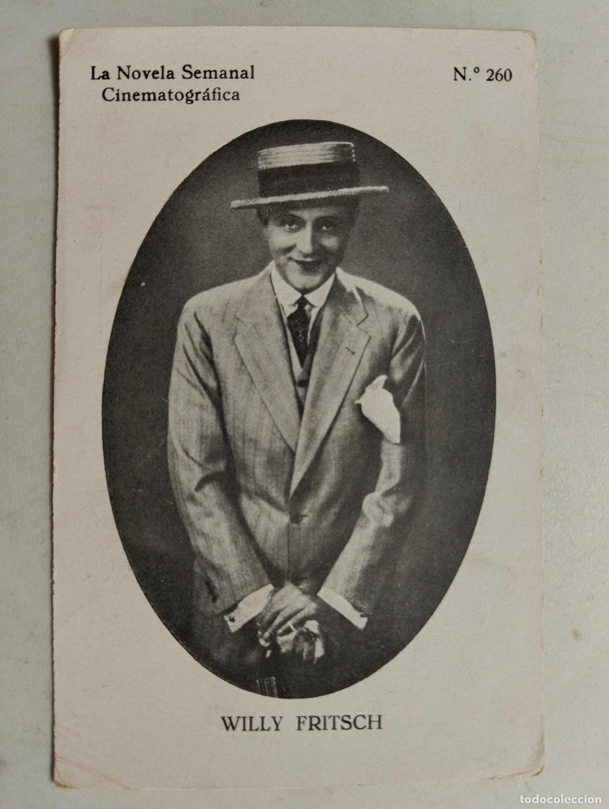 Cine: ACTOR WILLY FRITSCH, LA NOVELA SEMANAL CINEMATOGRAFICA, N&ordm; 260