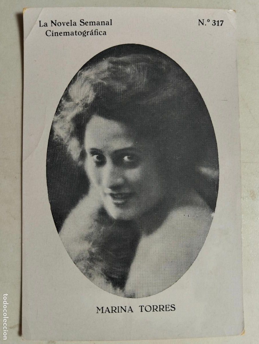 Cine: ACTRIZ MARINA TORRES, LA NOVELA SEMANAL CINEMATOGRAFICA, N&ordm; 317