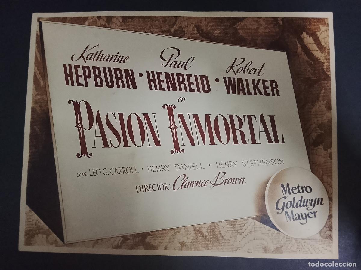 Cine: 13 fotocromos de la pel&iacute;cula Pasi&oacute;n inmortal (Katherine Hepburn, Paul Henreid, Robert Walker)