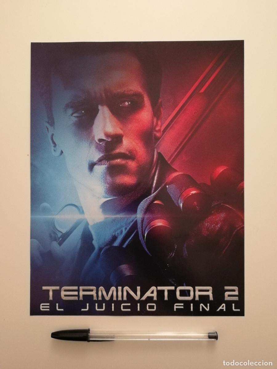 Cine: LAMINA ACARTONADA -20*25- TERMINATOR 2 EL JUICIO FINAL - ARNOLD SCHWARZENEGGER