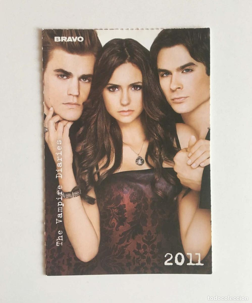 Cine: Nina Dobrev Ian Somerhalder Paul Wesley Pocket Calendar Collectible Card - Bravo Bulgaria 2010 Rare