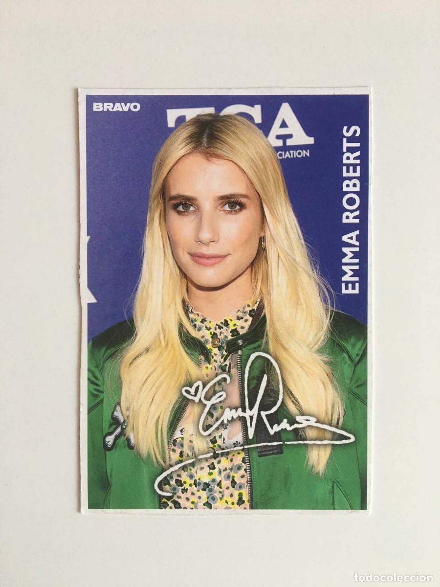 Cine: Emma Roberts / Nina Dobrev Collectible Trading Card - Bravo Magazine Bulgaria 2016 Rare TV Movie