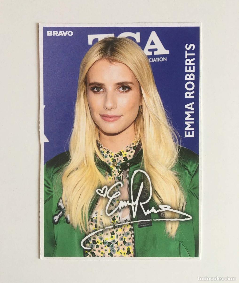 Cinema: Emma Roberts / Nina Dobrev Collectible Trading Card - Bravo Magazine Bulgaria 2016 Rare TV Movie