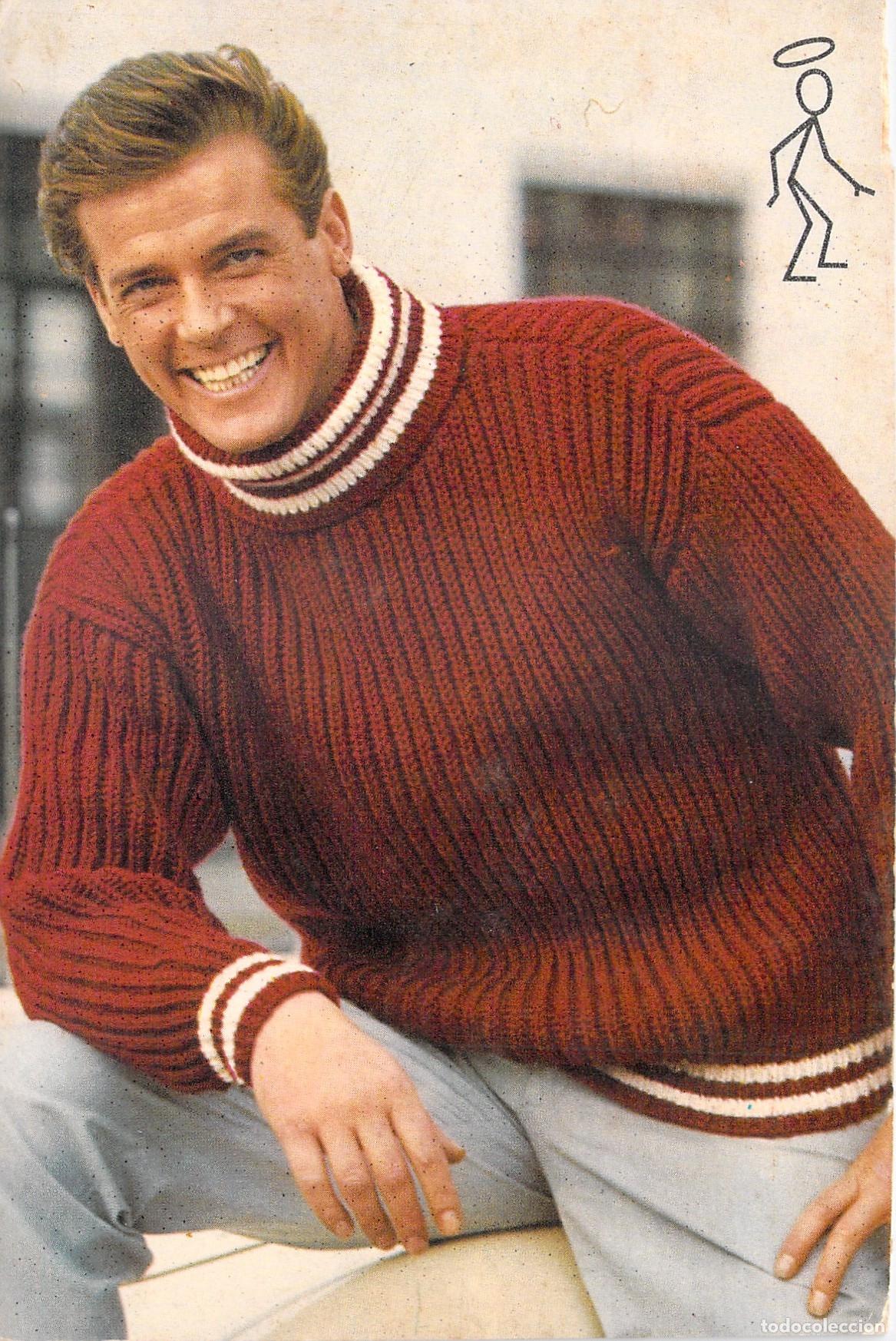 Cine: Postal de Roger Moore Actor de Cine