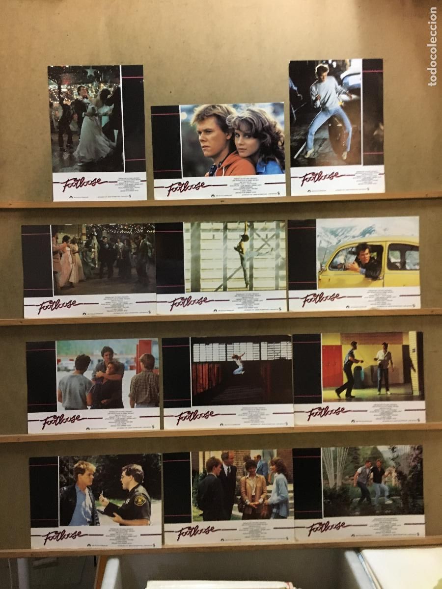 Cinema: AFS93 FOOTLOOSE KEVIN BACON LORI SINGER SET COMPLETO 12 FOTOCROMOS ORIGINAL ESTRENO