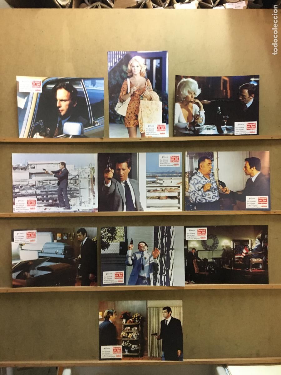 Cinema: AFT00 FUNERAL EN LOS ANGELES ANN-MARGRET ANGIE DICKINSON SET COMPLETO 10 FOTOCROMOS ORIG ESPA&Ntilde;OL h3
