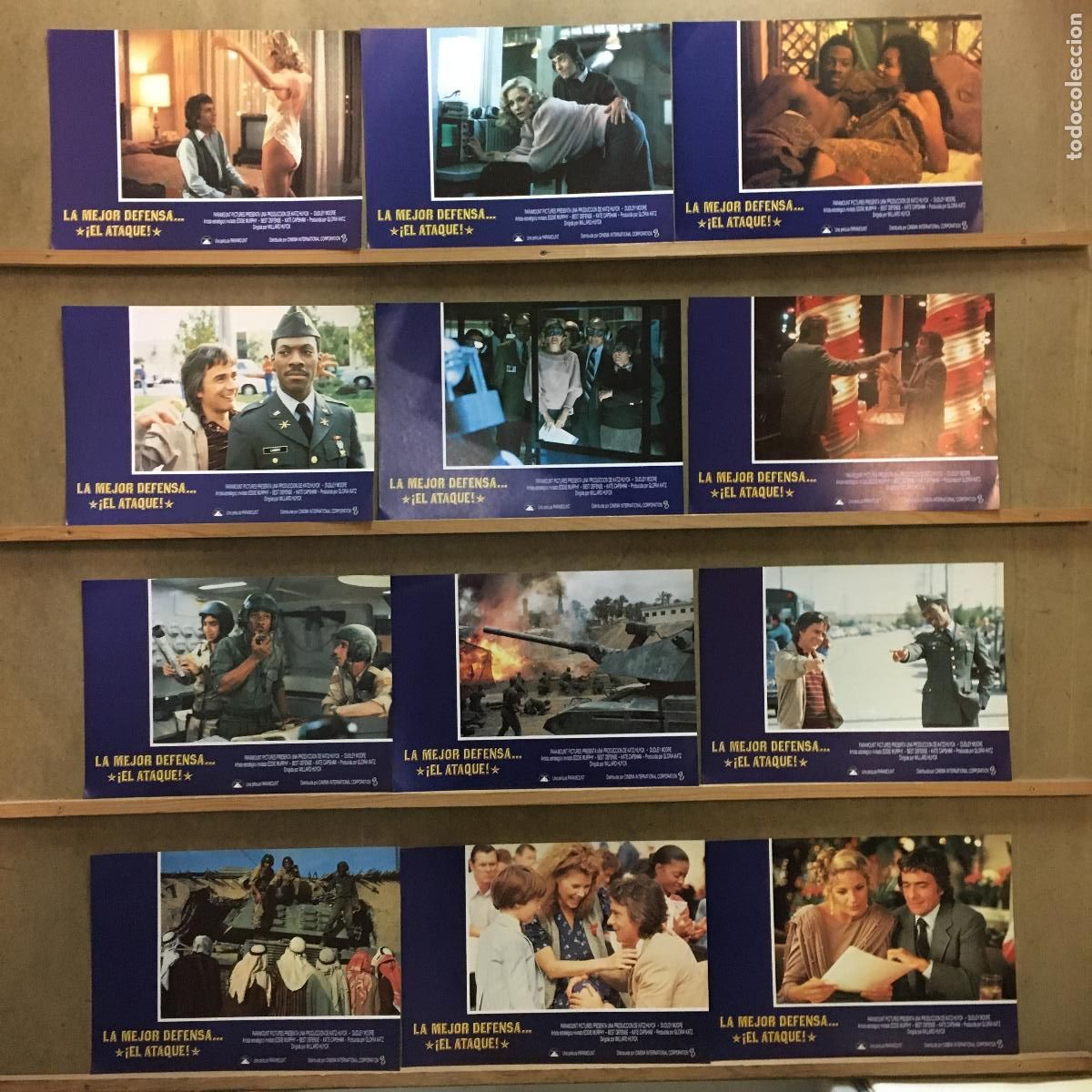 Cinema: AFT05 LA MEJOR DEFENSA ES EL ATAQUE EDDIE MURPHY SET COMPLETO 12 FOTOCROMOS ORIGINAL ESTRENO h1
