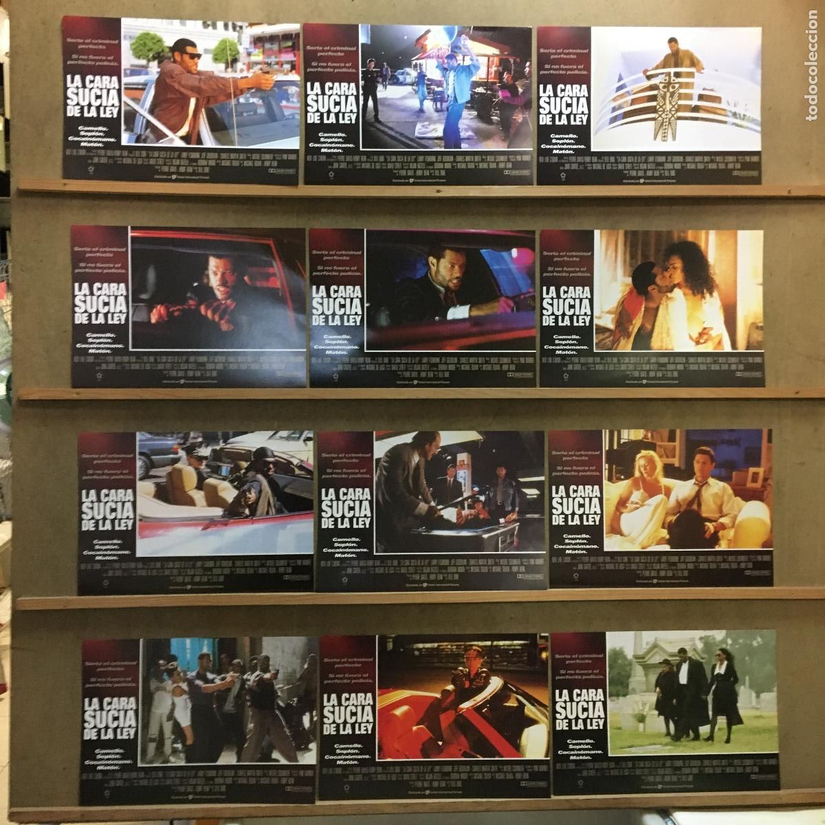 Cinema: AFT06 LA CARA SUCIA DE LA LEY LARRY FISHBURNE SET COMPLETO 12 FOTOCROMOS ORIGINAL ESTRENO h1