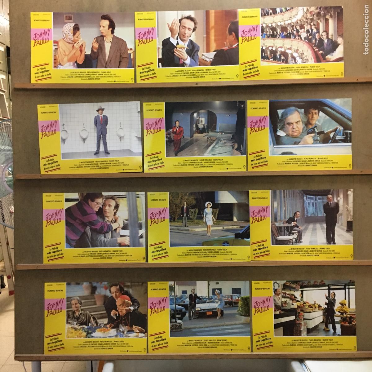 Cine: AFT07 JOHNNY PALILLO ROBERTO BENIGNI SET COMPLETO 12 FOTOCROMOS ORIGINAL ESTRENO h1