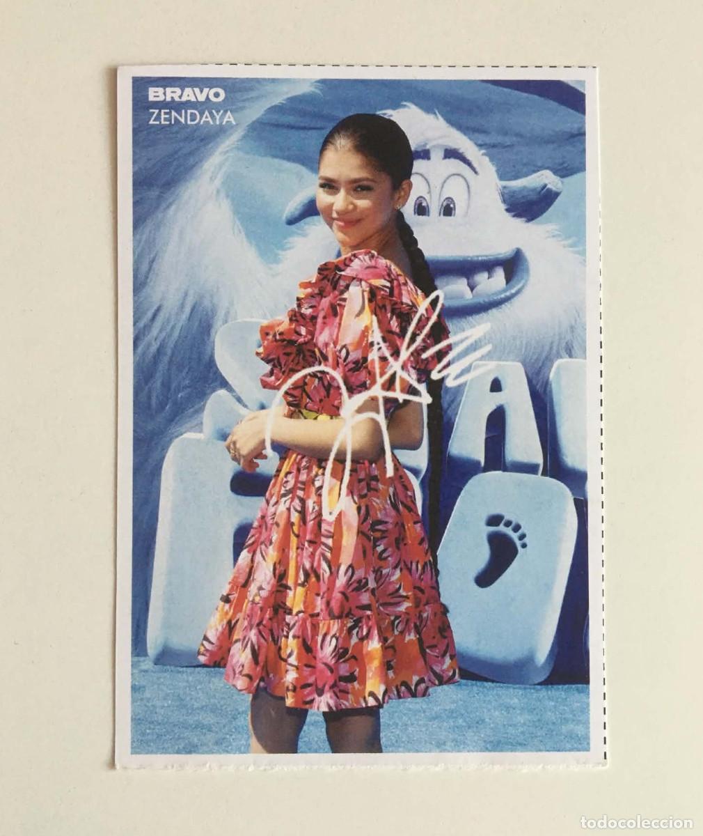 Cine: Zendaya / Stan & Stefi Double-Sided Trading Collectible Card - Bravo Magazine Bulgaria 2019 Movie